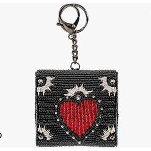 NWT: Mary Frances Beaded Earbud Case Multi Var
